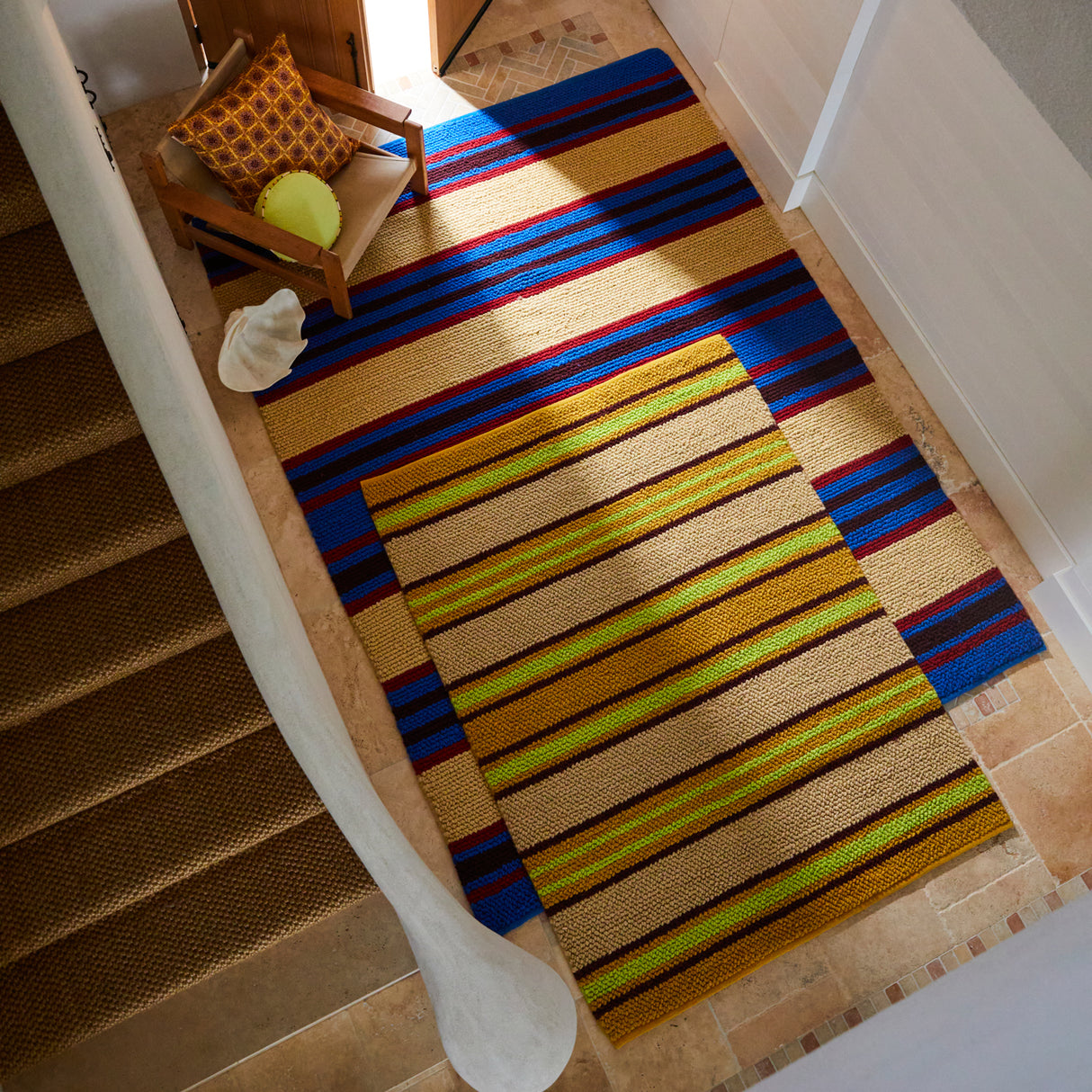 Capi Knot Rug - Azure 150 x 210 cm