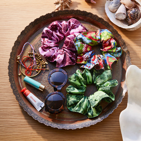 Delphine Silk Scrunchie Set