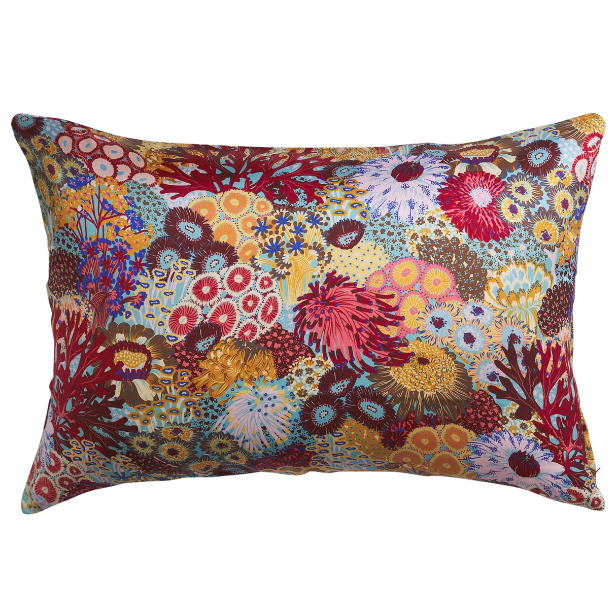 Coralie Silk Pillowcase - Cerulean