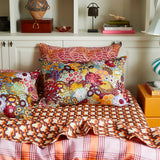 Coralie Silk Pillowcase - Cerulean