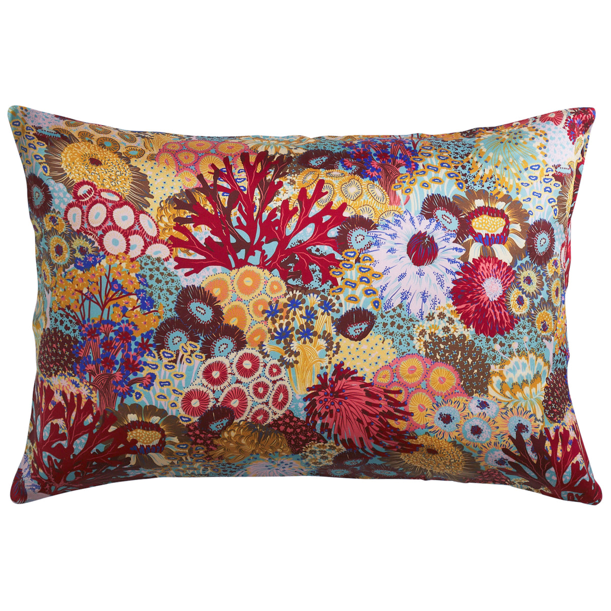 Coralie Silk Pillowcase - Cerulean