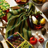 Selene Stripe Tea Towel - Anise