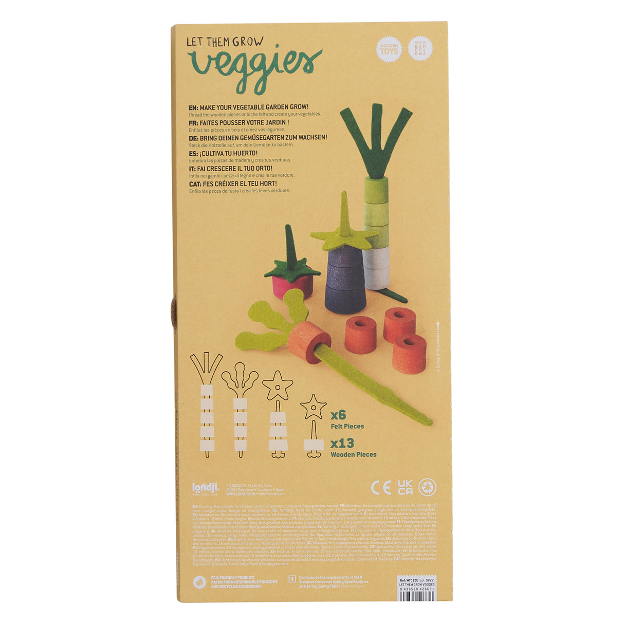 Londji Wooden Toy - Veggies Let Them Grow