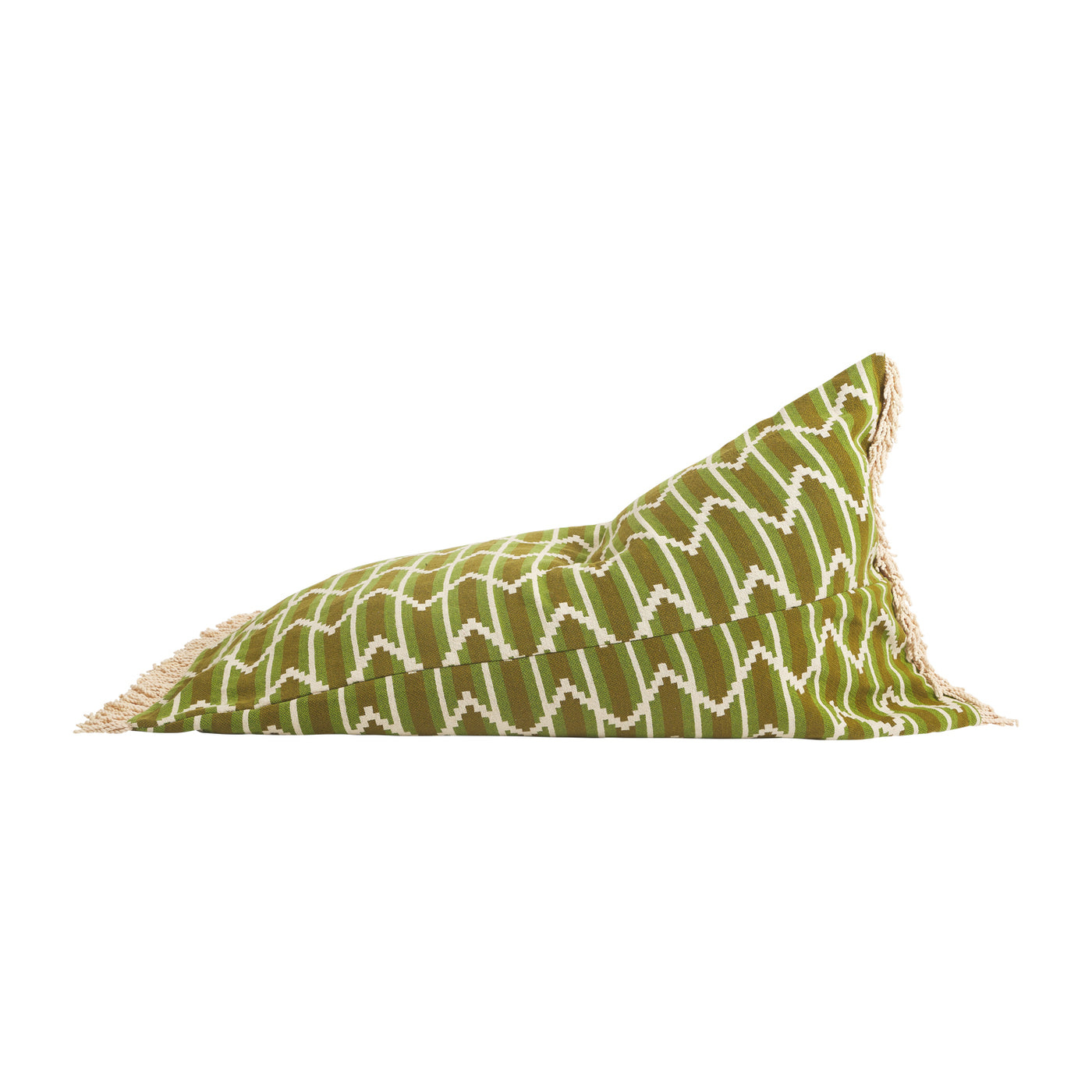 Nisha Woven Cotton Bean Bag - Palm