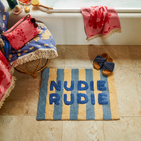 Ira Nudie Rudie Bath Mat - Blue Jean