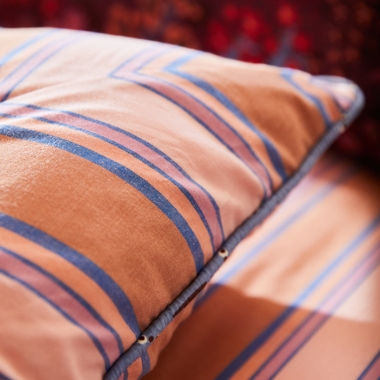 Samode Stripe Cushion - Cinnamon