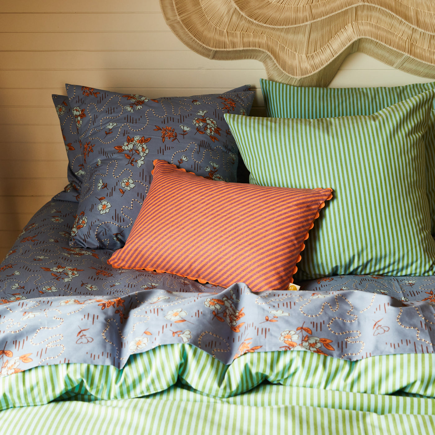 Bundi Stripe Cushion - Desert Feather Insert