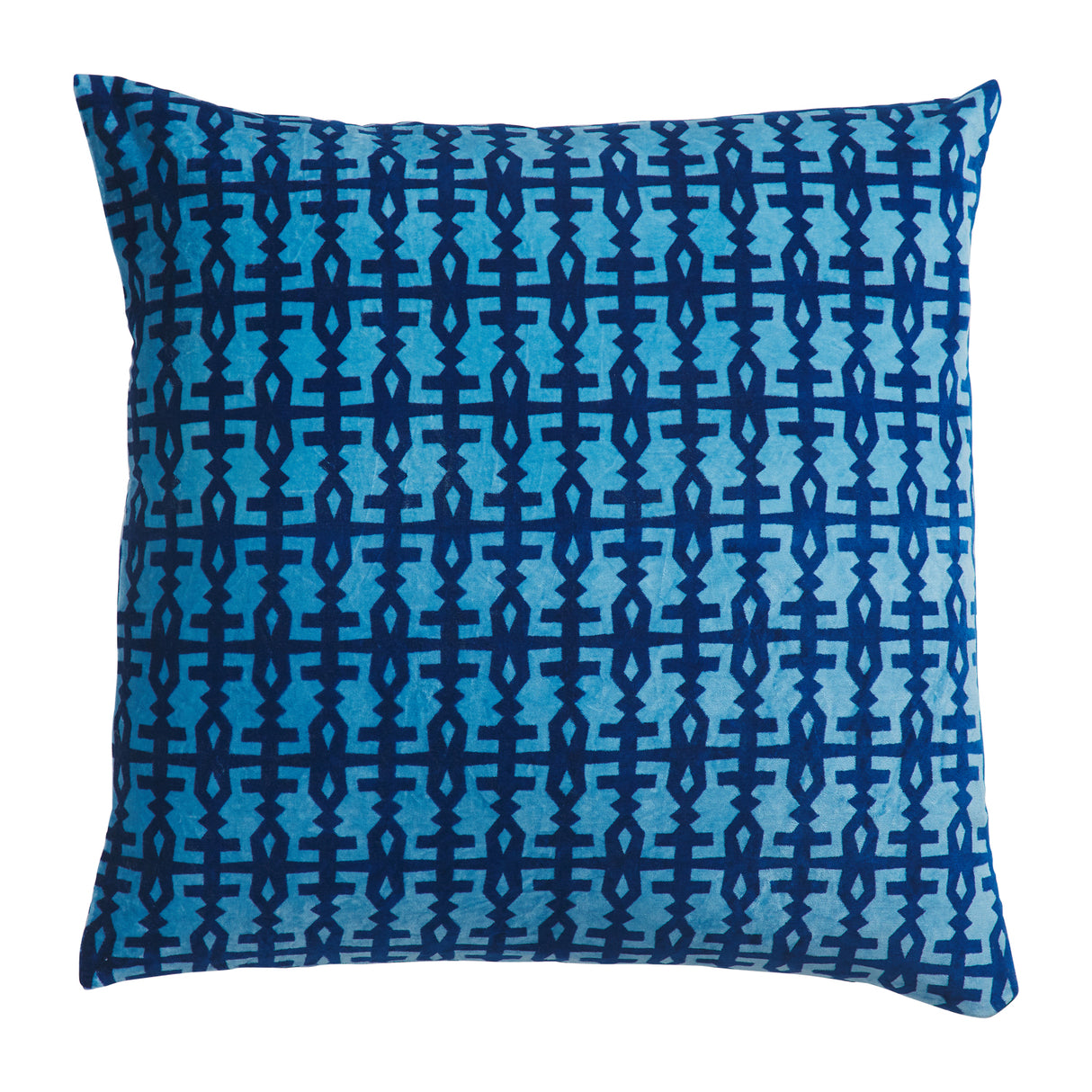 Amata Velvet Cushion - Blue Jean Feather Insert