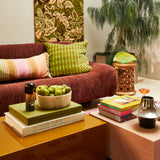 Amata Velvet Cushion - Palm Feather Insert