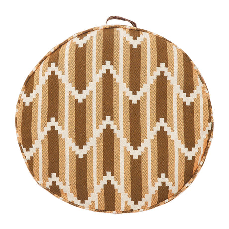 Nisha Round Floor Cushion - Desert