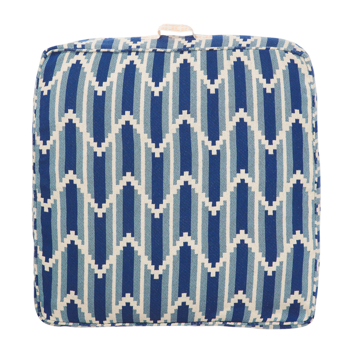 Nisha Woven Floor Cushion - Blue Jean