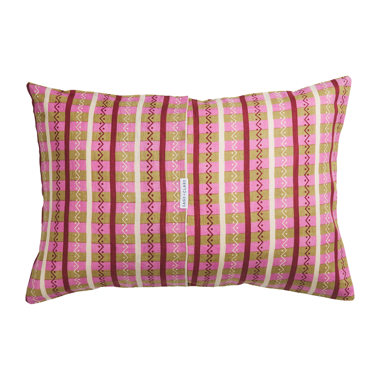 Rikita Linen Pillowcase Set - Rosewater Standard