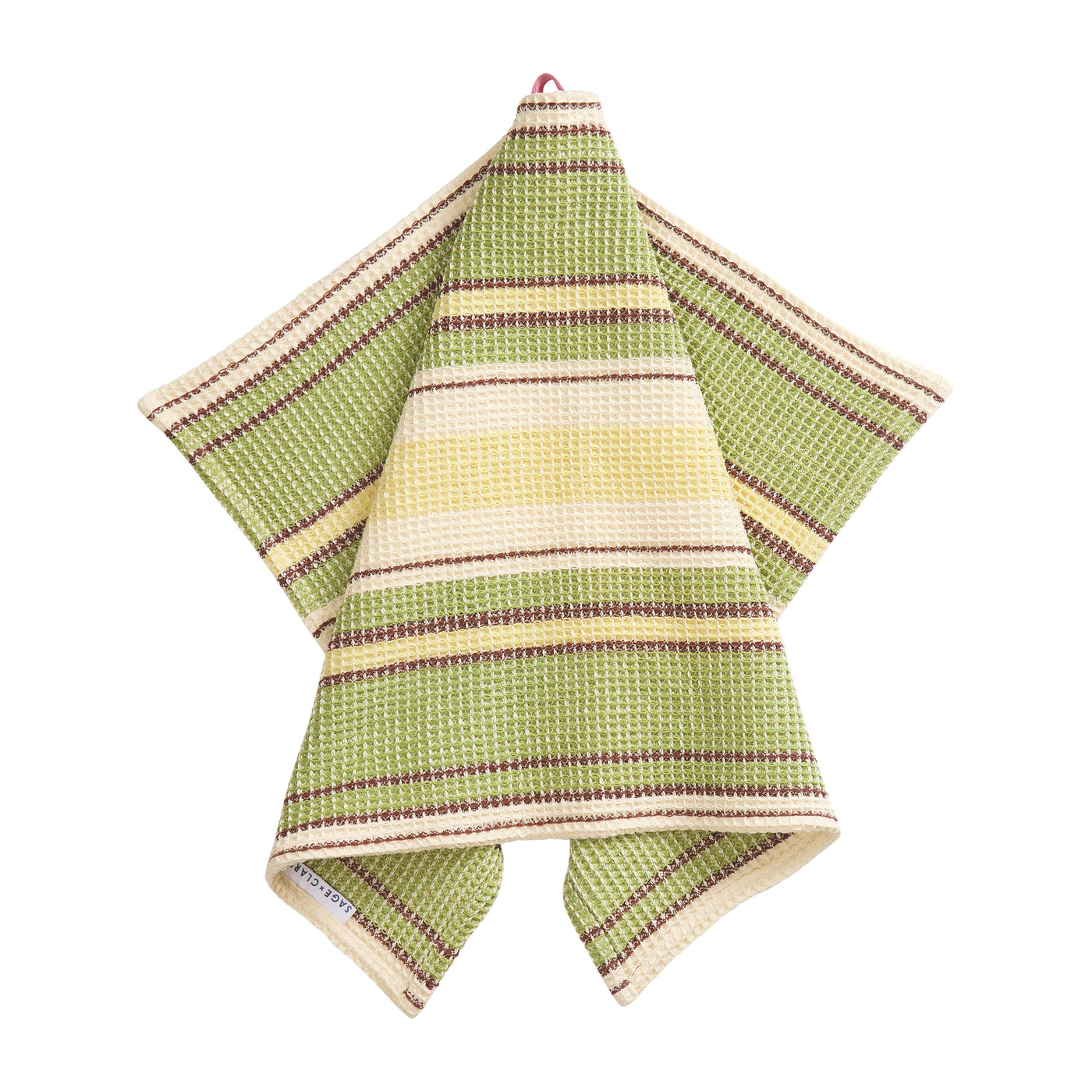 Ishani Stripe Tea Towel - Palm