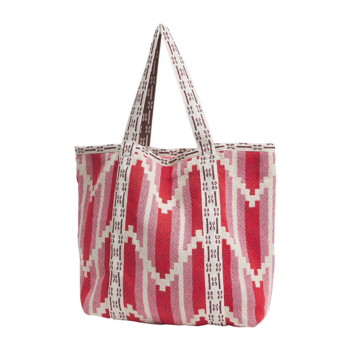 Nisha Woven Tote Bag - Chilli