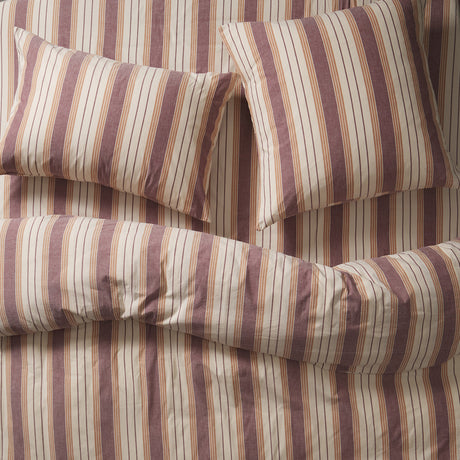 Brigitte Cotton Euro Pillowcase Set - Mahogany