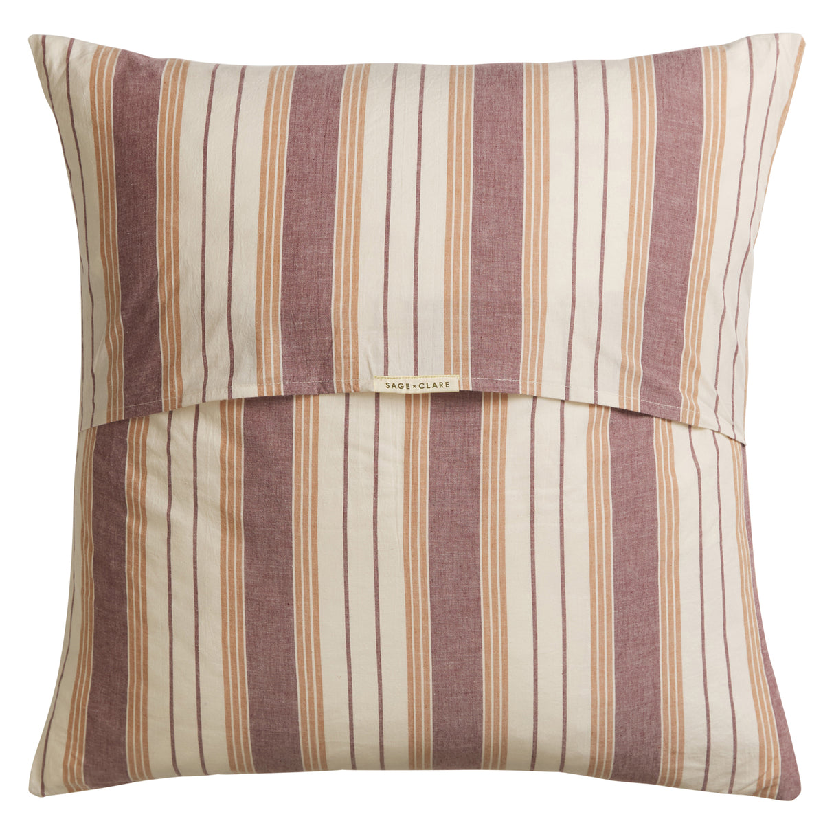 Brigitte Cotton Euro Pillowcase Set - Mahogany