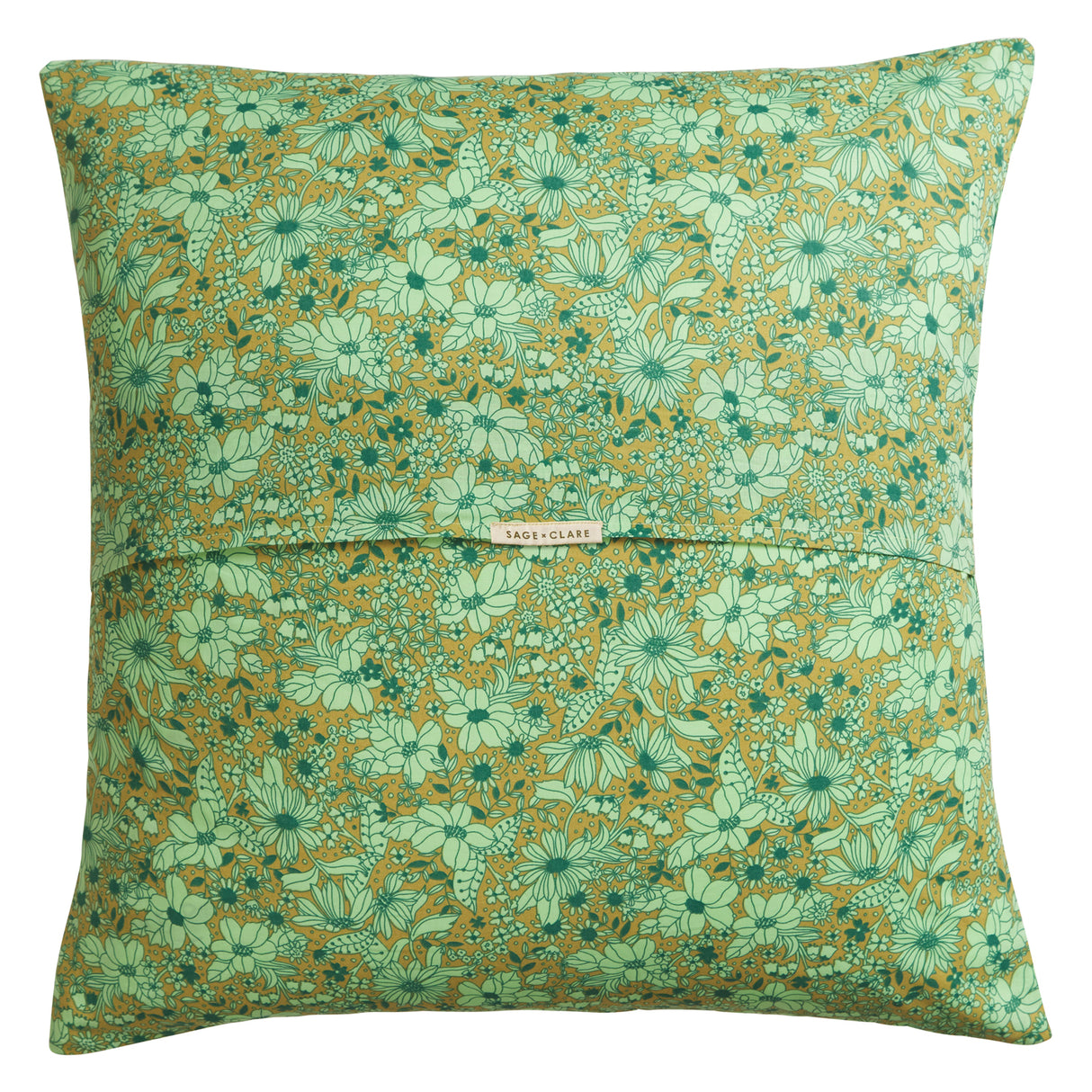 Evette Cotton Euro Pillowcase Set - Olive