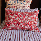 Evette Cotton Pillowcase Set - Scarlet Standard