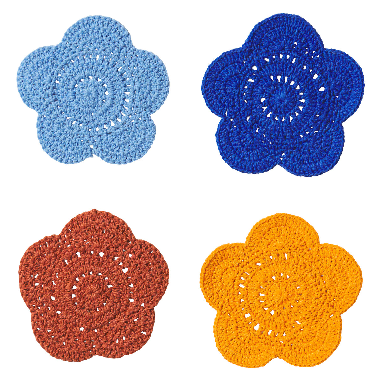 Chumo Crochet Coaster Set - Lapis