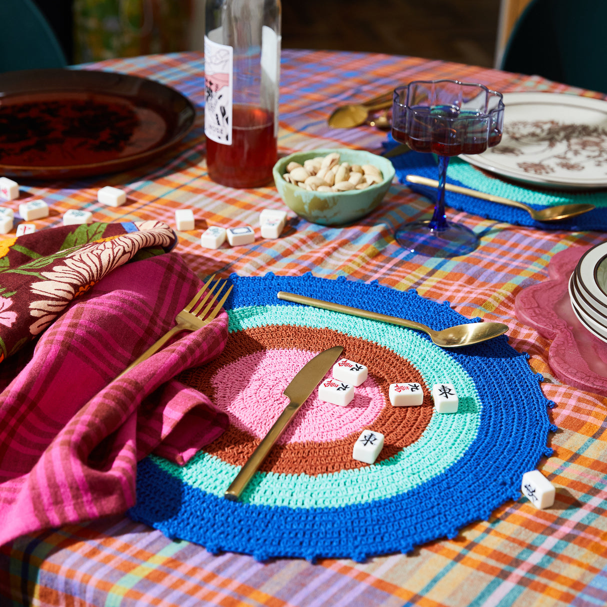 Dalian Crochet Placemat Set