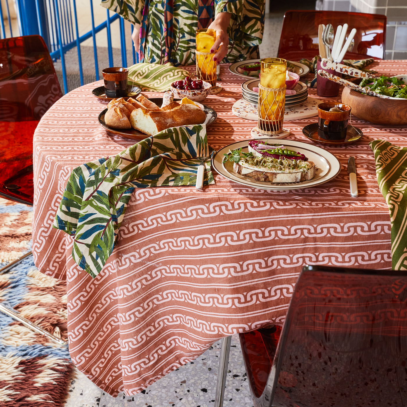 Fidel Linen Table Cloth