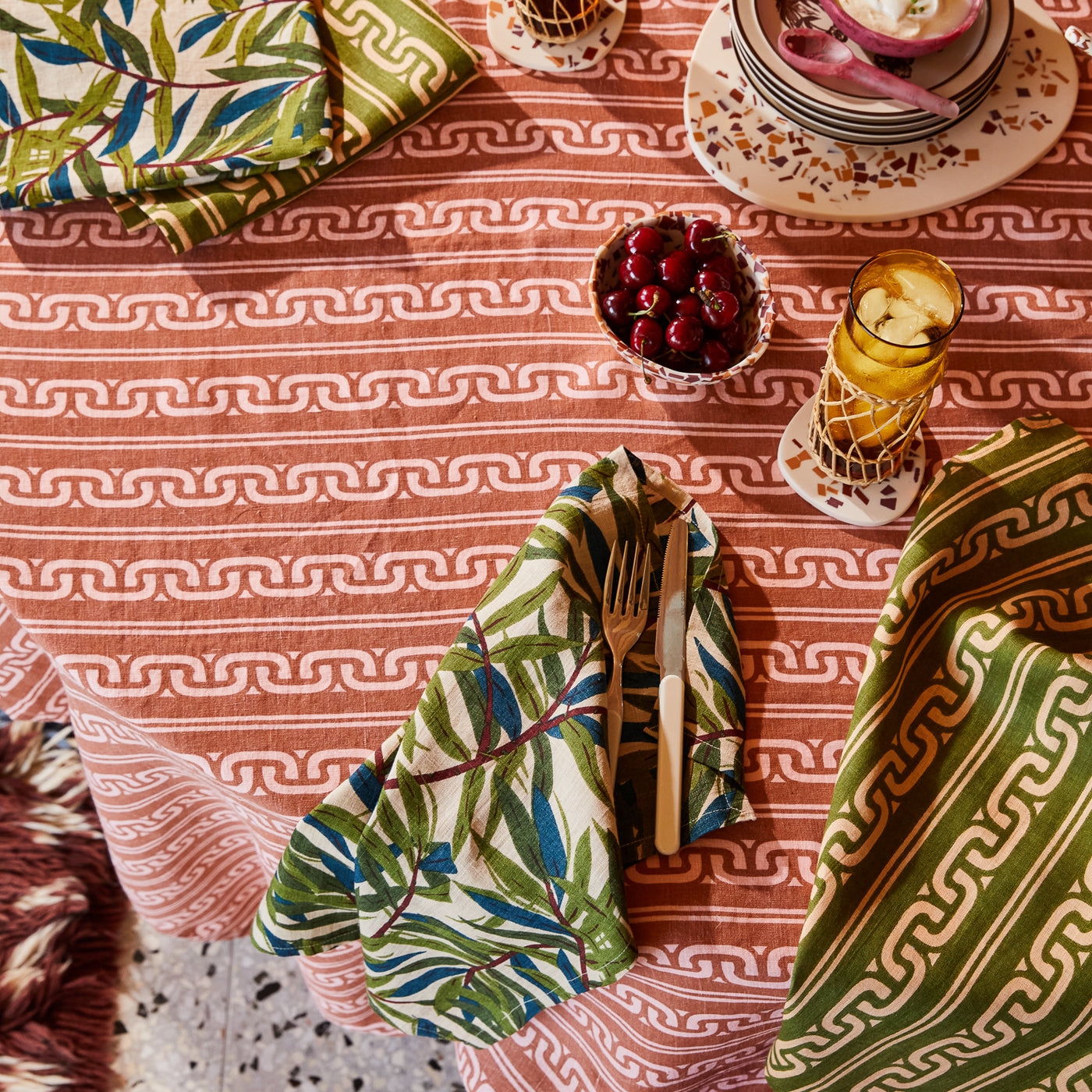 Fidel Linen Table Cloth