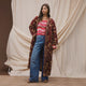 Aneta Quilted Robe - Rosewood