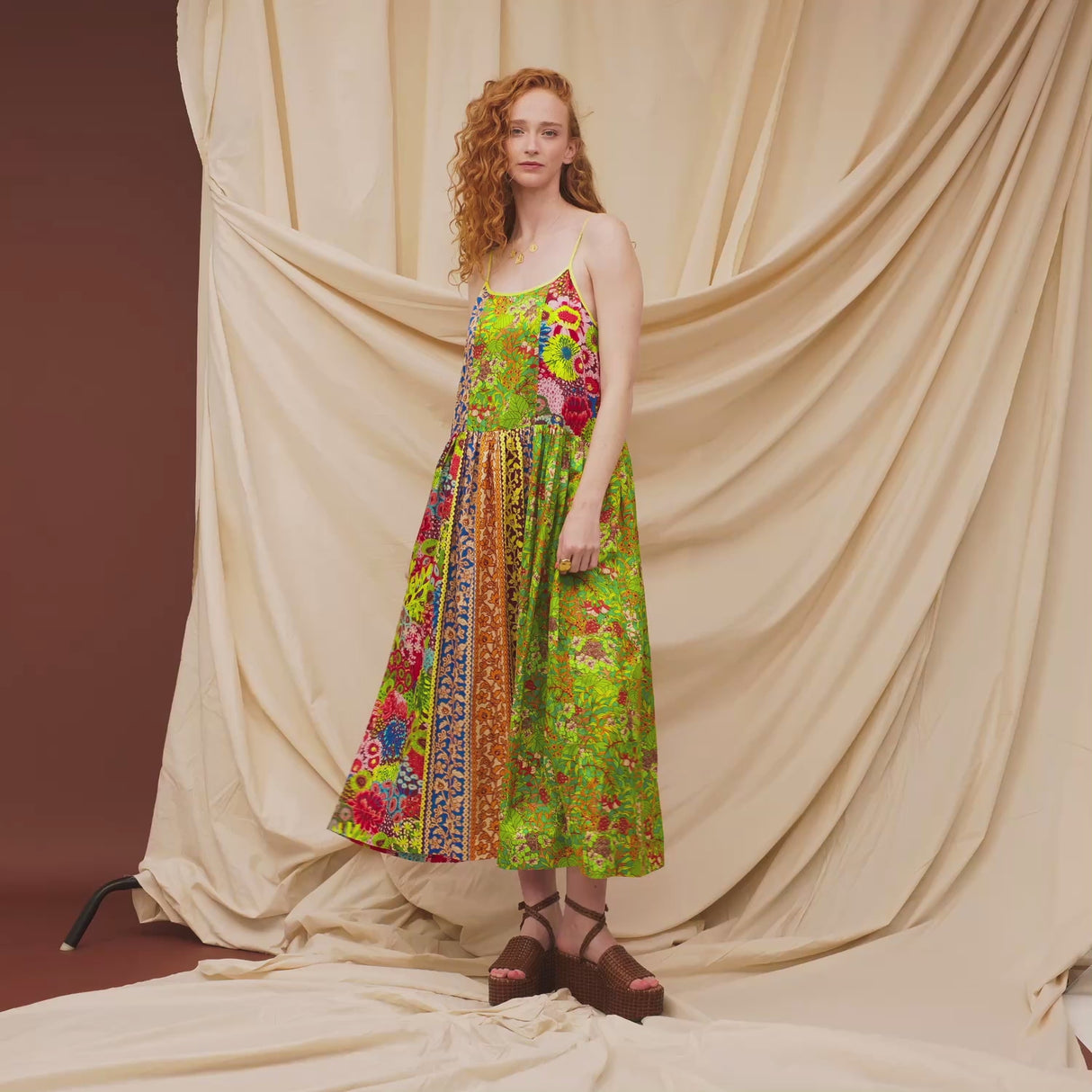 Claudia Patchwork Dress