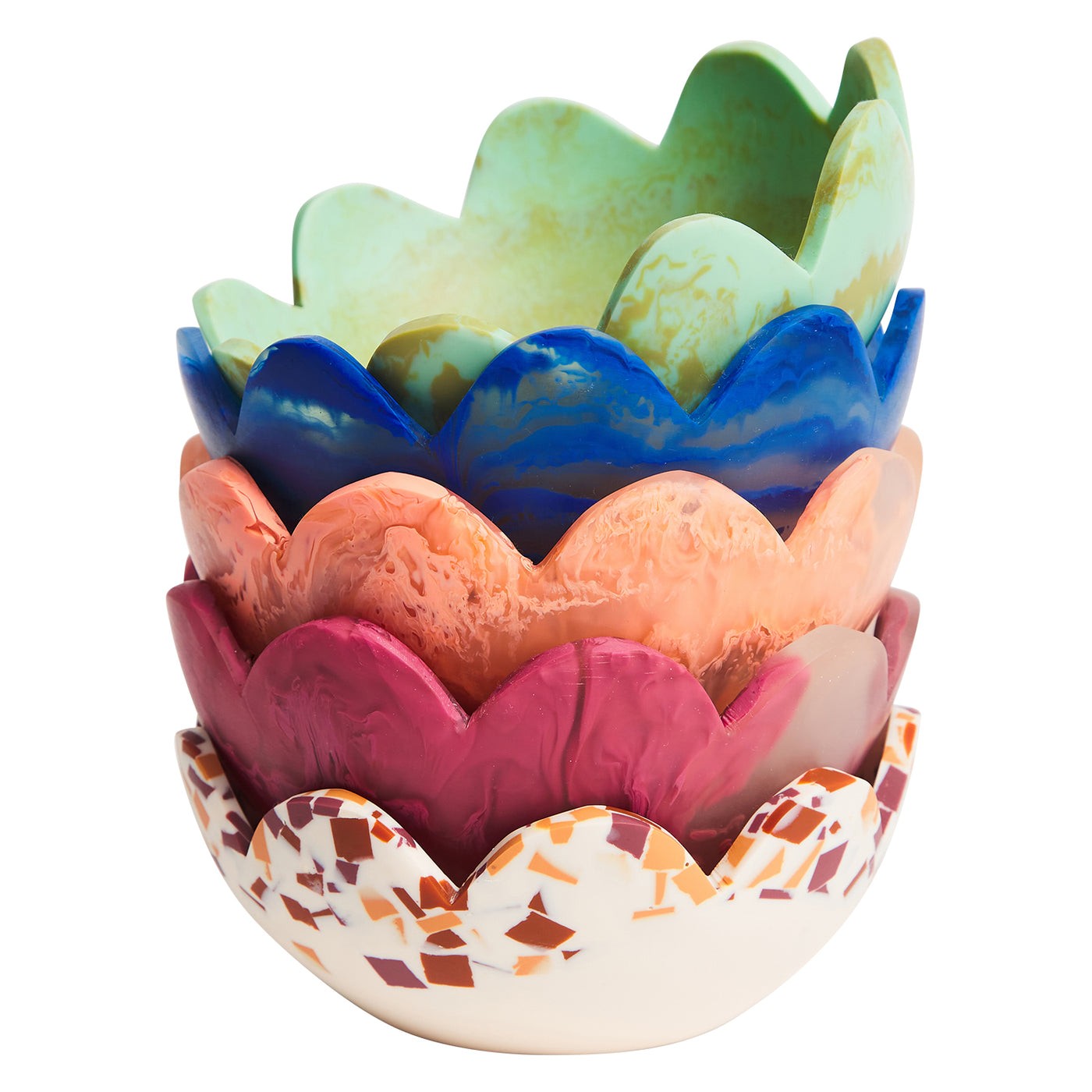 Petal Bowl - Nougat Terrazzo