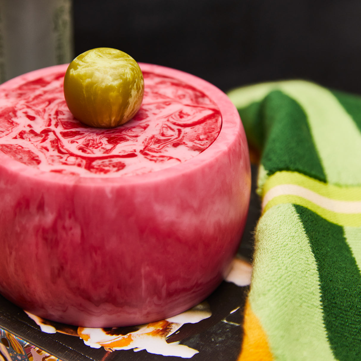 Hazel Canister - Crimson-La Palma