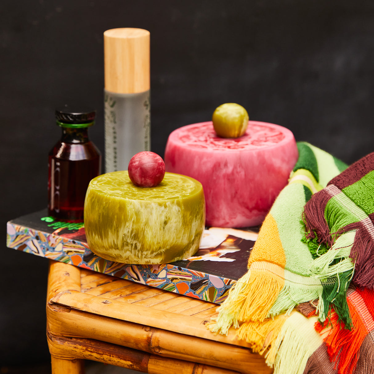 Hazel Canister - Crimson-La Palma