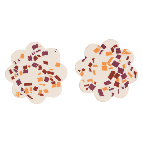 Cecilia Coasters - Set of 2 - Nougat Terrazzo