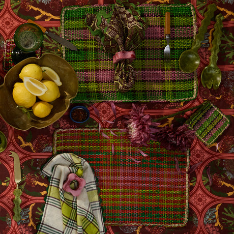 Paola Napkin Ring Set of 4 - Crimson-La Palma