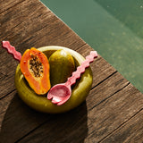 Gisele Salad Servers - Crimson