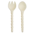 Rose Salad Servers - Pearl