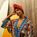 Rosalia Hair Wrap - Flame