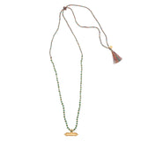 Taj Necklace - Green Aventurine