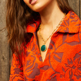 Jardin Necklace - Green Onyx