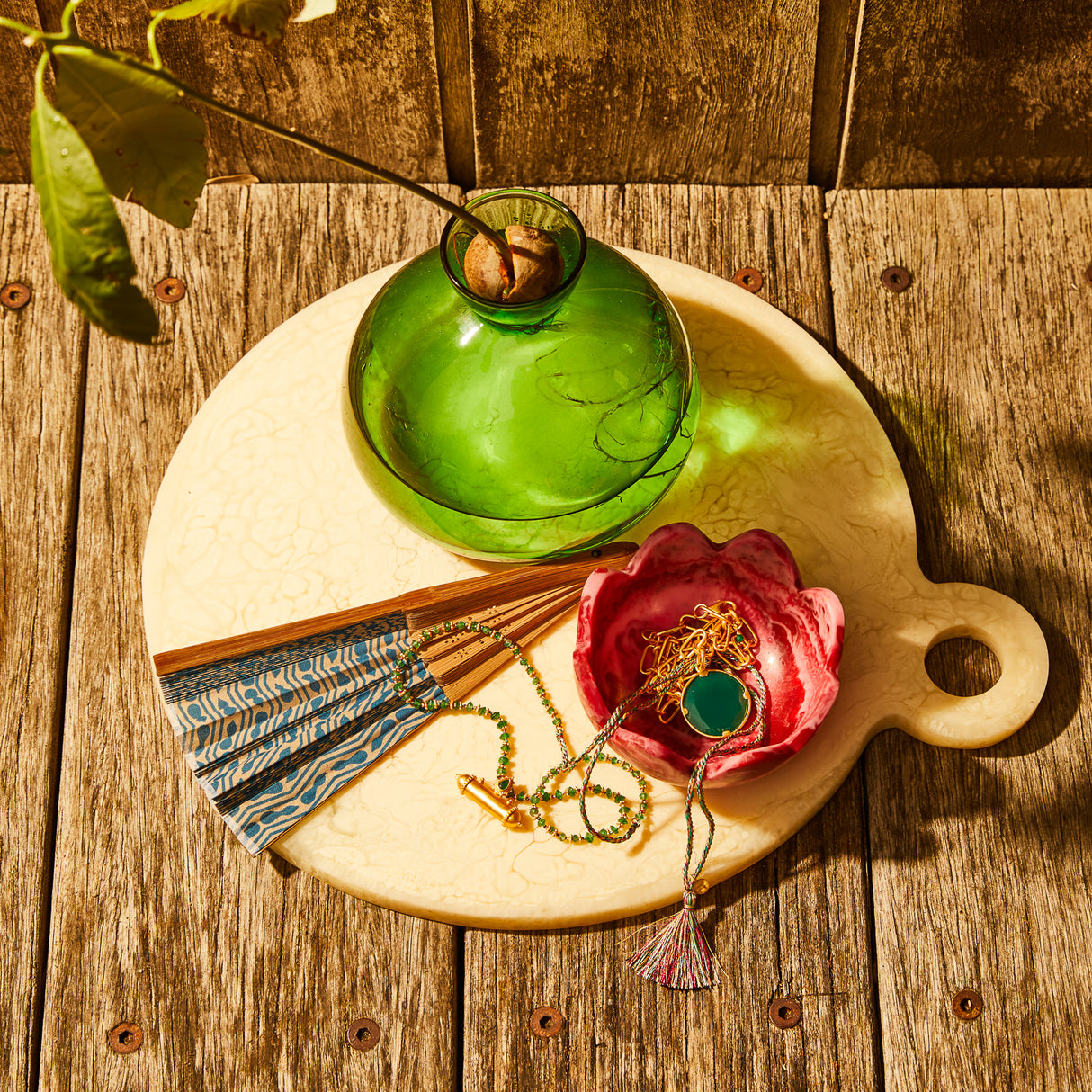 Jardin Necklace - Green Onyx