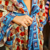 Rambagh Ring - Labradorite + Tourmaline