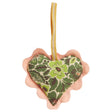 Magnolia Cotton Heart Decoration - Cactus Green