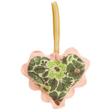 Magnolia Cotton Heart Decoration - Cactus Green