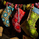 Magnolia Patchwork Stocking - Turquoise