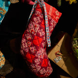 Magnolia Patchwork Stocking - Poppy