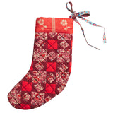 Magnolia Patchwork Stocking - Poppy