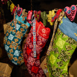 Magnolia Patchwork Stocking - Cactus Green