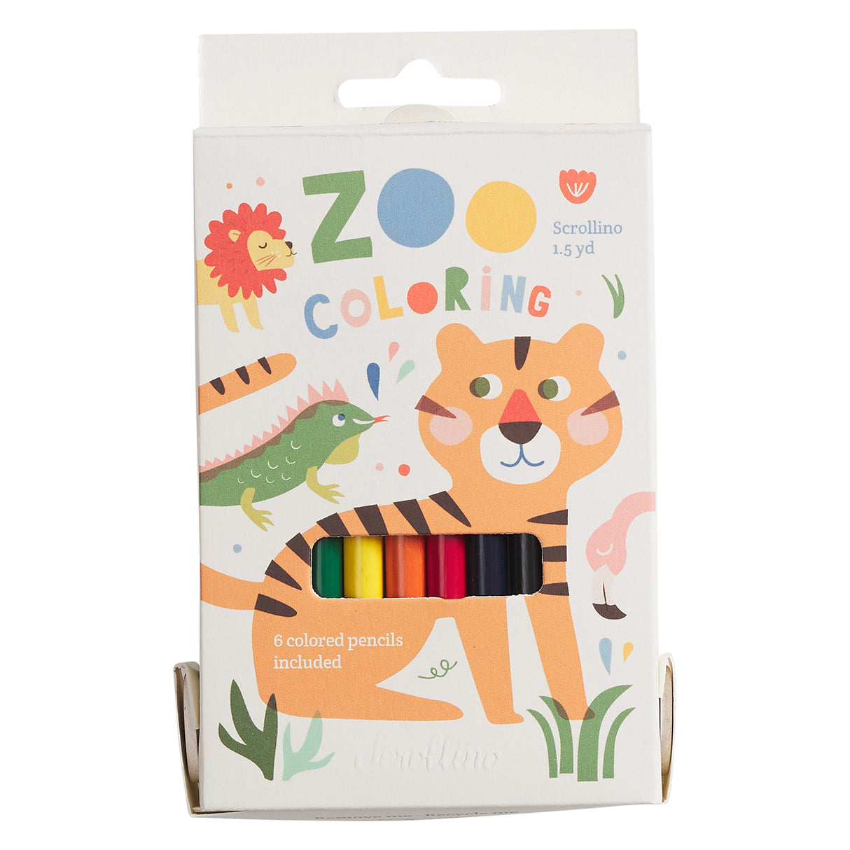 Coloring Book with ZOO animals - Scrollino ZOO Coloring