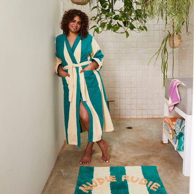 Halifax Towelling Robe - Teal XS / S