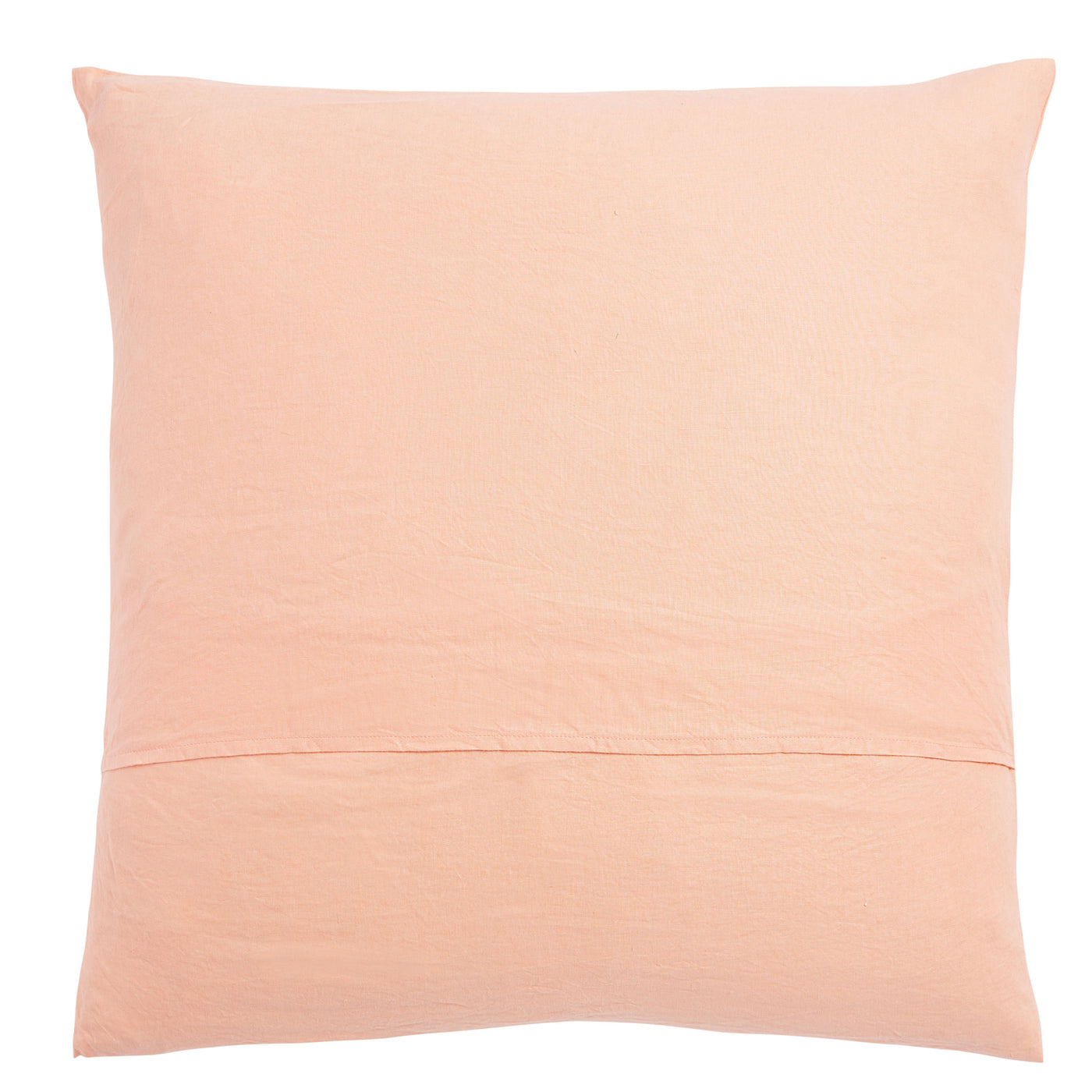 Peach Puff French Flax Linen Euro Pillowcase Set 