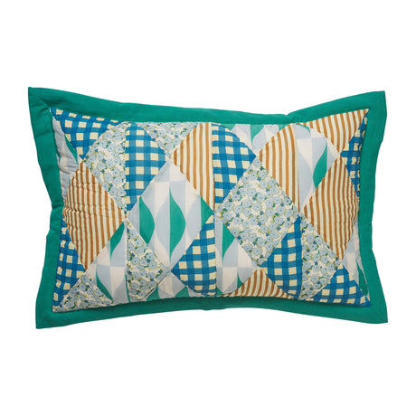 Totnes Patch Cushion - Teal Default Title